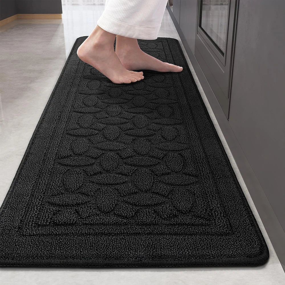 Non Skid Kitchen Runner Rug Machine Washable Kitchen Floor Mat, Easy to Clean Kitchen Rugs and Mats