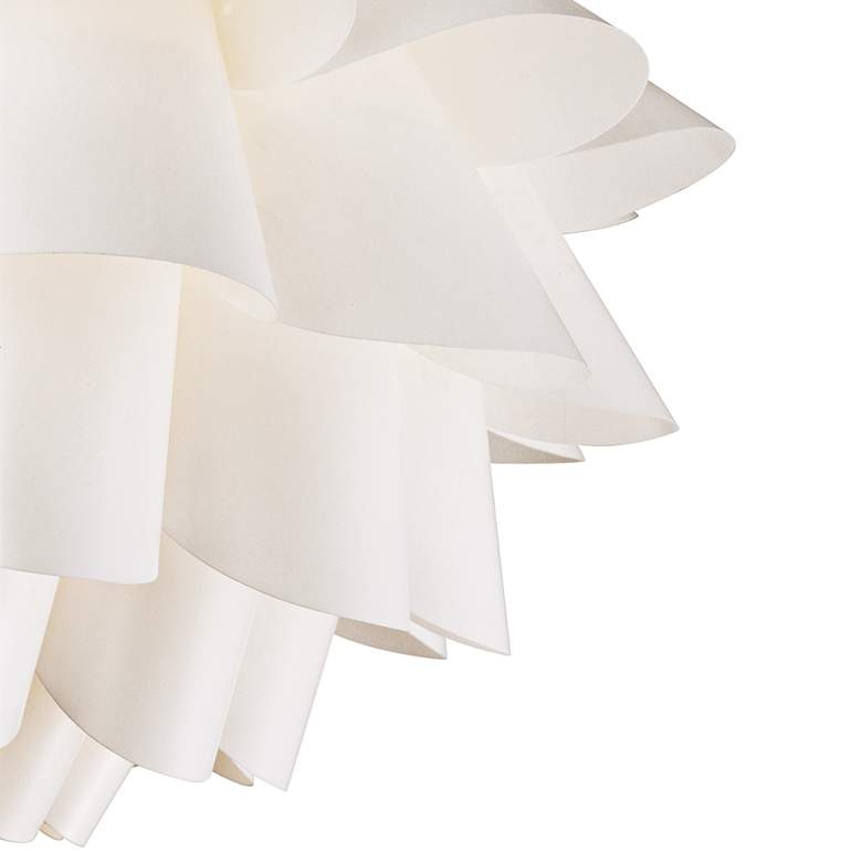 Possini Euro Design White Flower Pendant Chandelier