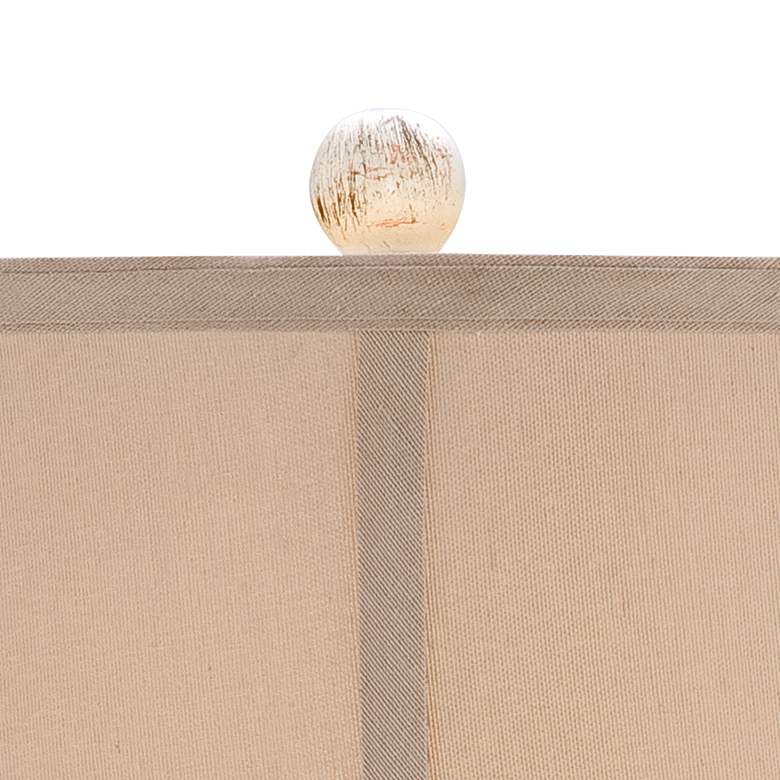 Isabella Ivory Ceramic Table Lamp by Regency Hill With USB Dimmer