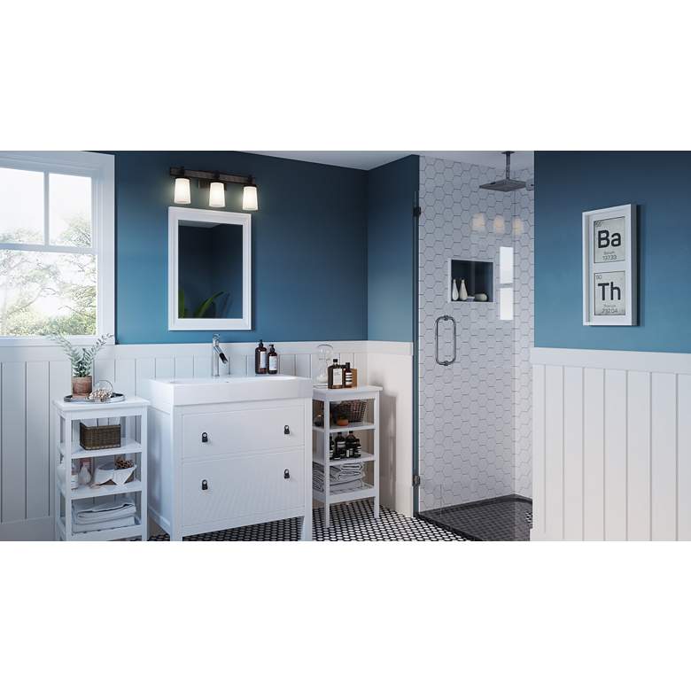 Quoizel Dalton 21 1/2" Wide Earth Black Bath Light