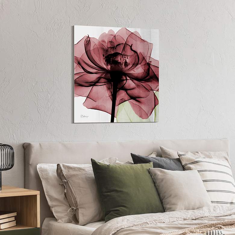 Chianti Rose II 24" Square Printed Tempered Glass Wall Art