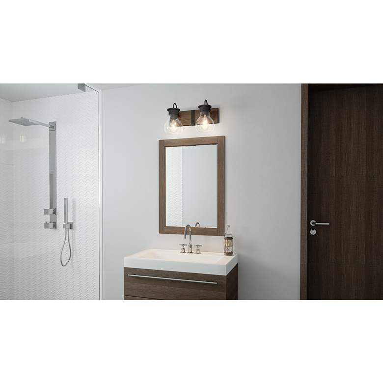 Quoizel Maverick 15 1/4" Wide Earth Black Bath Light