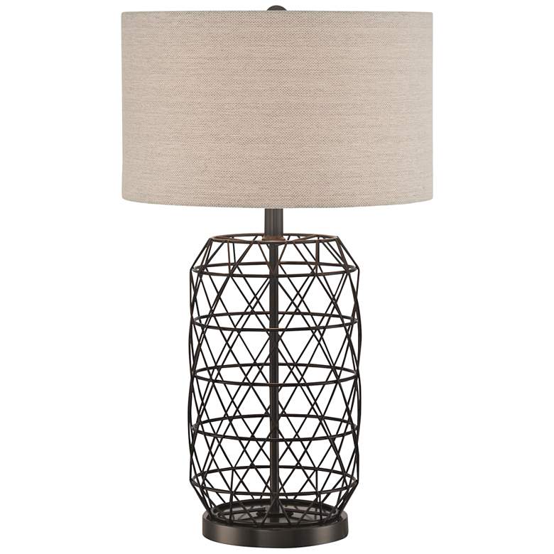 Lite Source Cassiopeia Black Metal Table Lamp
