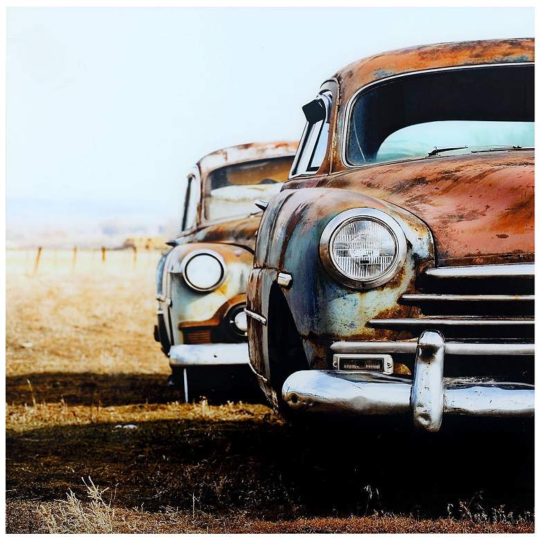 Crestview Collection Past Times I 39 1/2" Square Wall Art