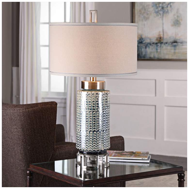 Vanora Ceramic and Brushed Nickel Table Lamp