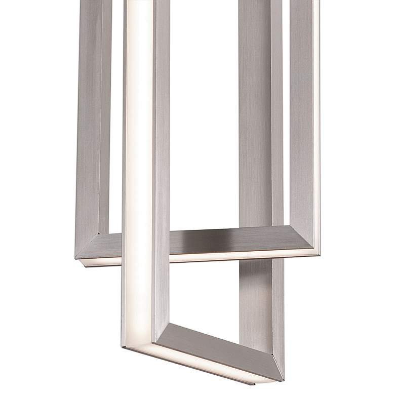 Cole 6" Wide Satin Nickel 2-Light LED Mini Pendant Light