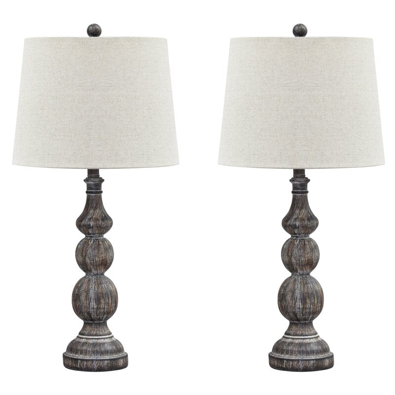 2-Tone 29" Table Lamp Set (Set of 2)
