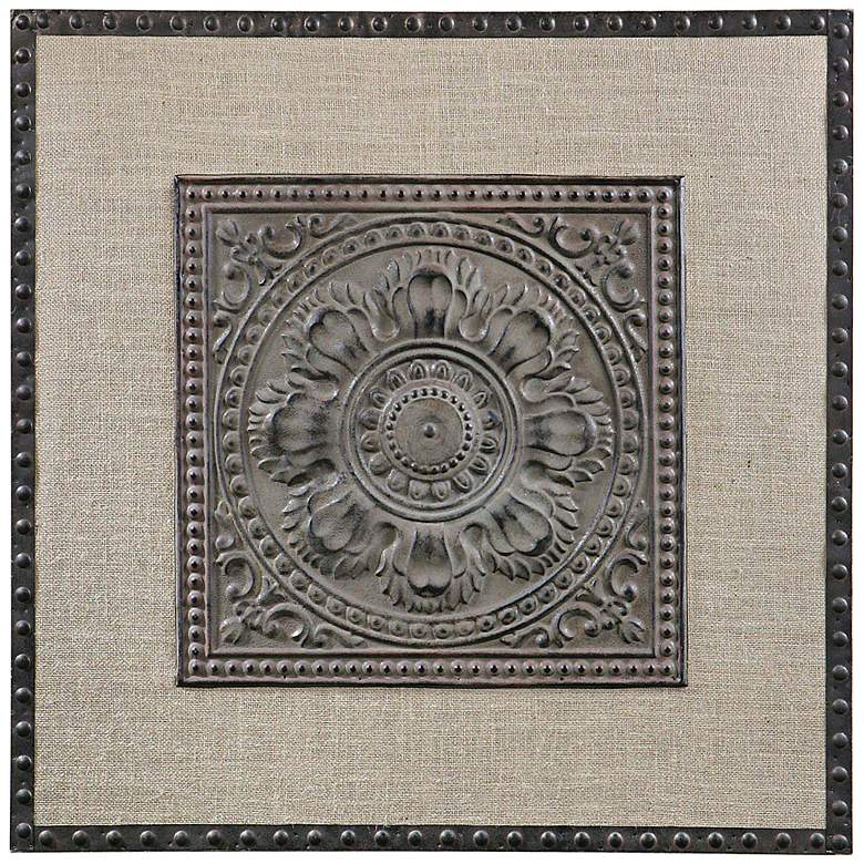 Uttermost Filandari 32" Square Stamped Metal Wall Art