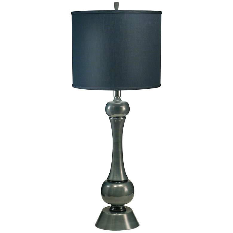 Black Shadow And Gun Metal Table Lamp
