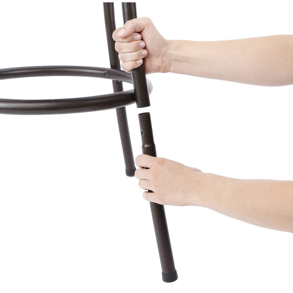 3 Pack Adjustable 24" or 29" Bronze Swivel Barstool