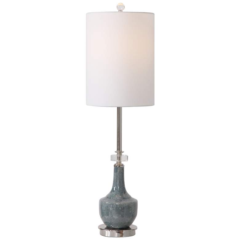 Piers Mottled Blue Ceramic Buffet Lamp