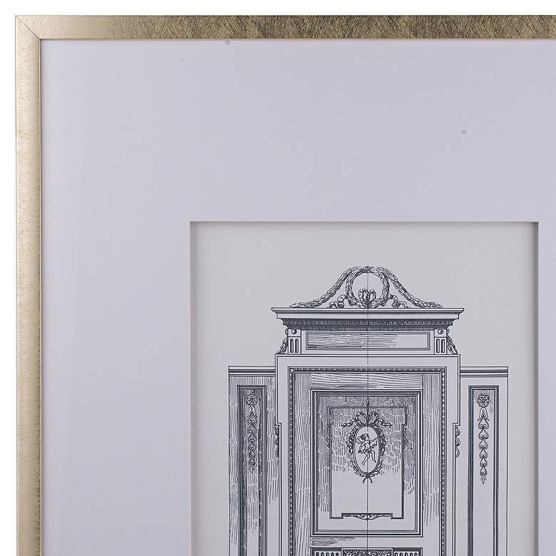 Architectural Door 31 1/2" High 2-Piece Framed Wall Art Set