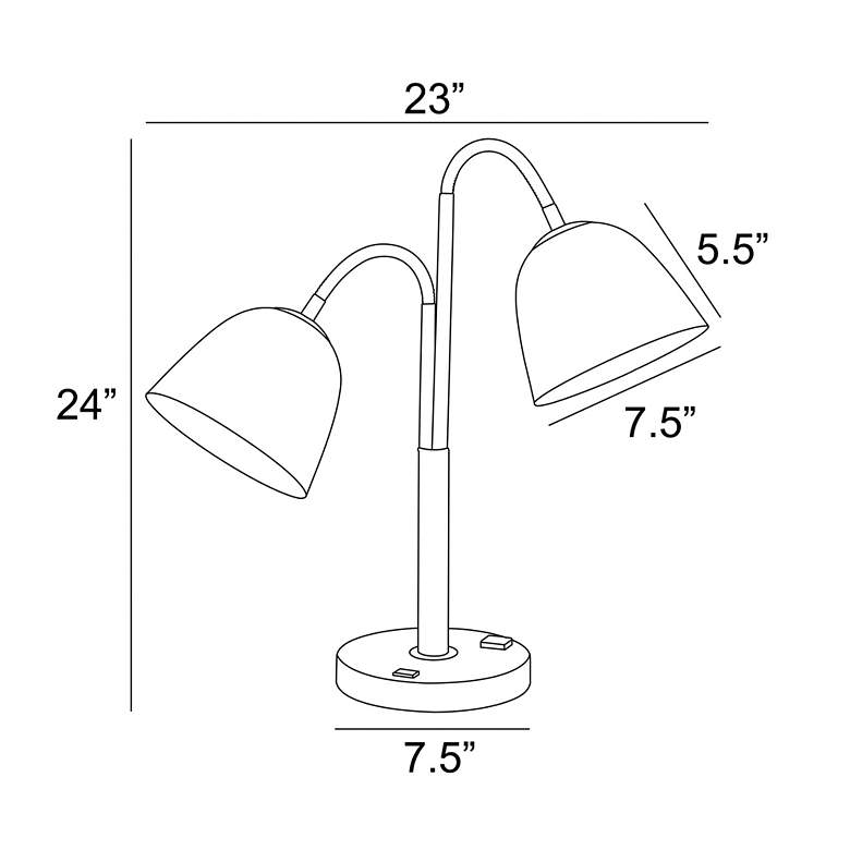 24H Stark Table Lamp Black