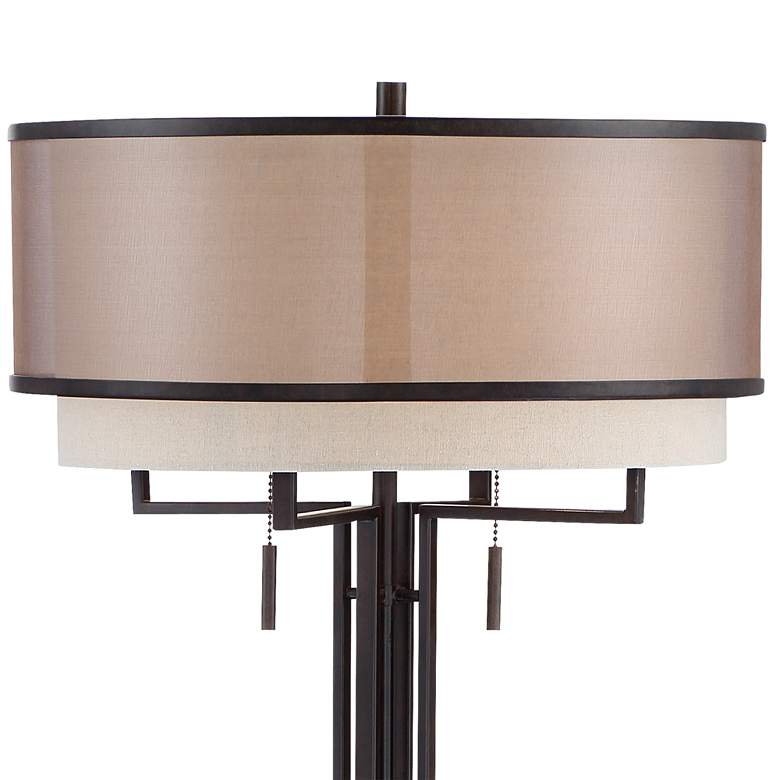 Franklin Iron Works Alamo Double Shade Floor Lamp