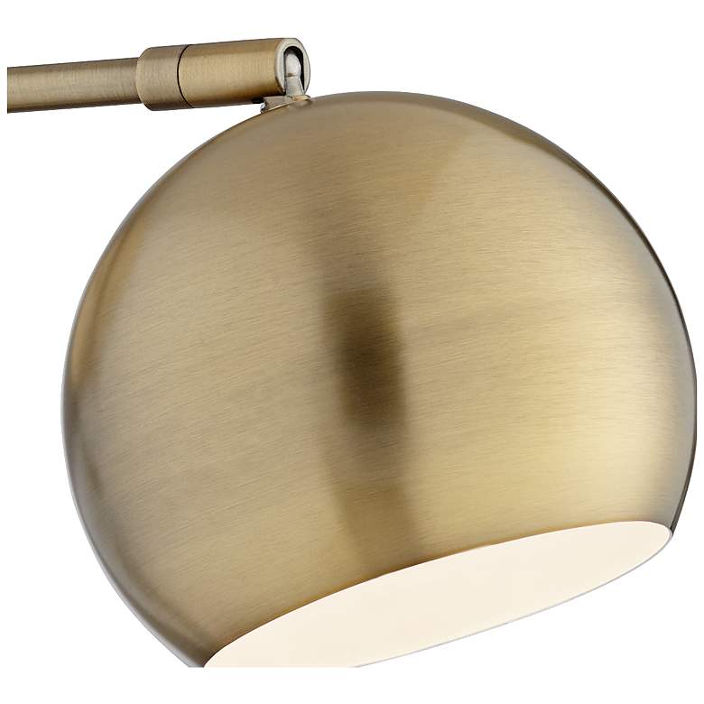 Selena Brass Sphere Shade Plug-In LED Wall Lamps Set of 2