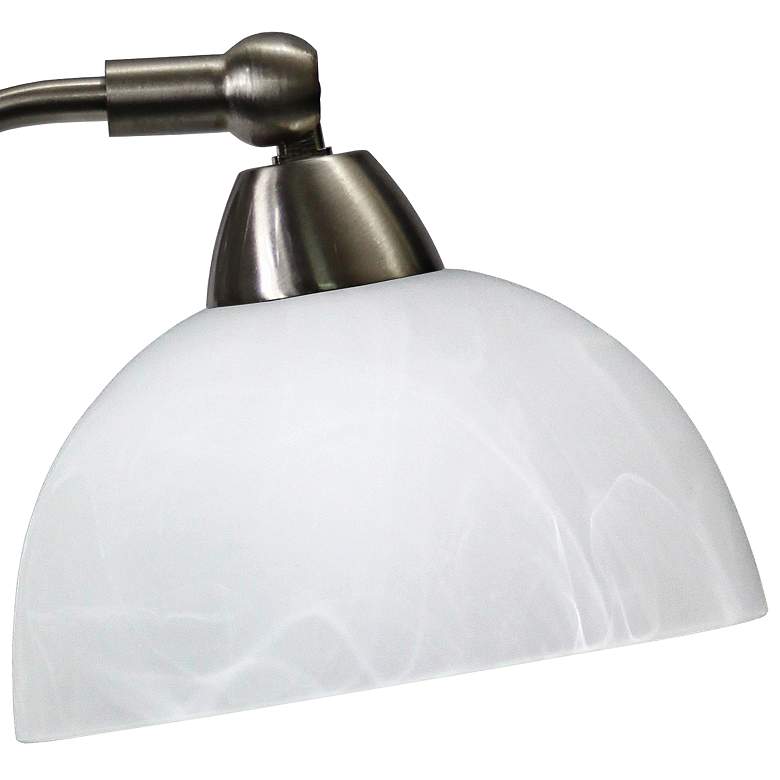 Bonanza Brushed Nickel Mini Banker's Desk Lamp