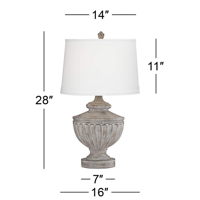 Villa Pompeii Brown and Weathered Gray Table Lamp