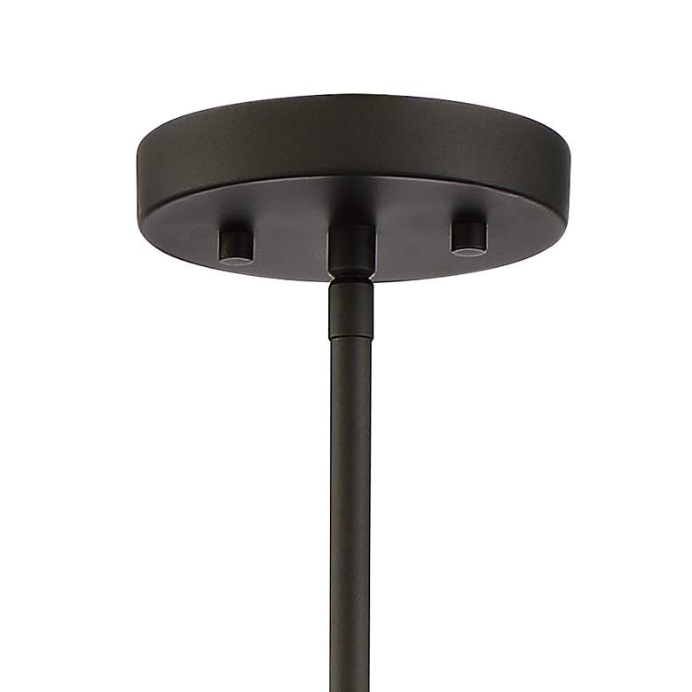 Genter 8" Wide Bronze and Crystal Mini Pendant