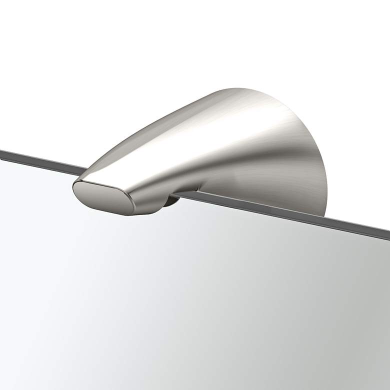 Gatco Brie Fixed Mount Satin Nickel 22" x 32" Wall Mirror