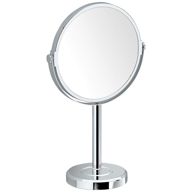 Gatco Latitude II Satin Nickel Table Makeup Mirror