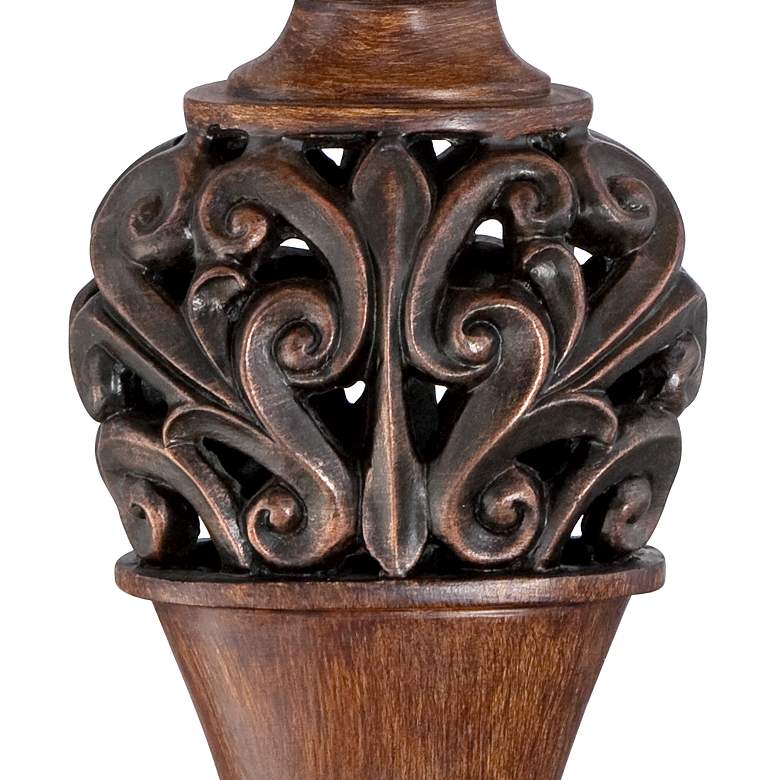 Exeter 30" High Wood Finish Table Lamps - Set of 2
