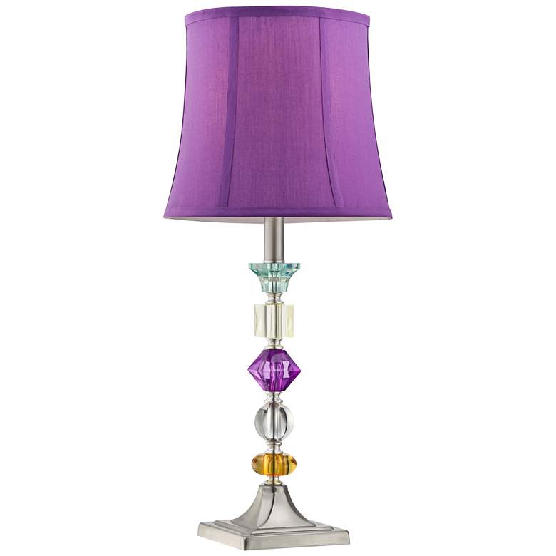 Bijoux Modern Purple Table Lamps Set of 2