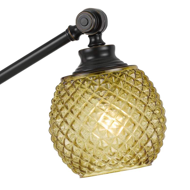 Brandon Dark Bronze Metal Desk Lamp with USB Port