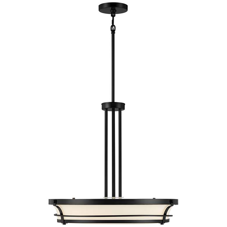Stiffel Gresham 22" Wide Warm Antique Drum 4-Light Pendant