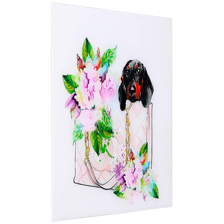 Ready to Go! 23 1/4"H Free Floating Glass Graphic Wall Art