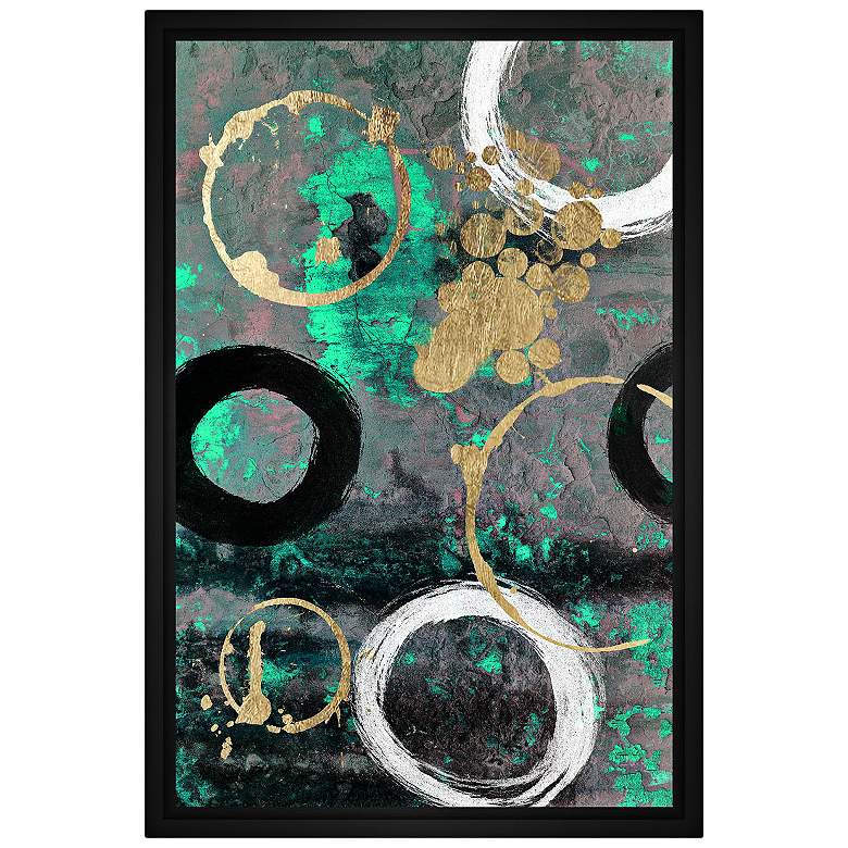 Swirls Framed Canvas Wall Art