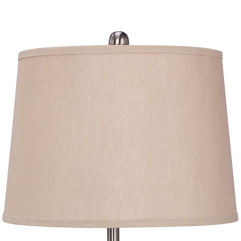 Lauderhill Plated Brushed Black Nickel Table Lamp Set of 2