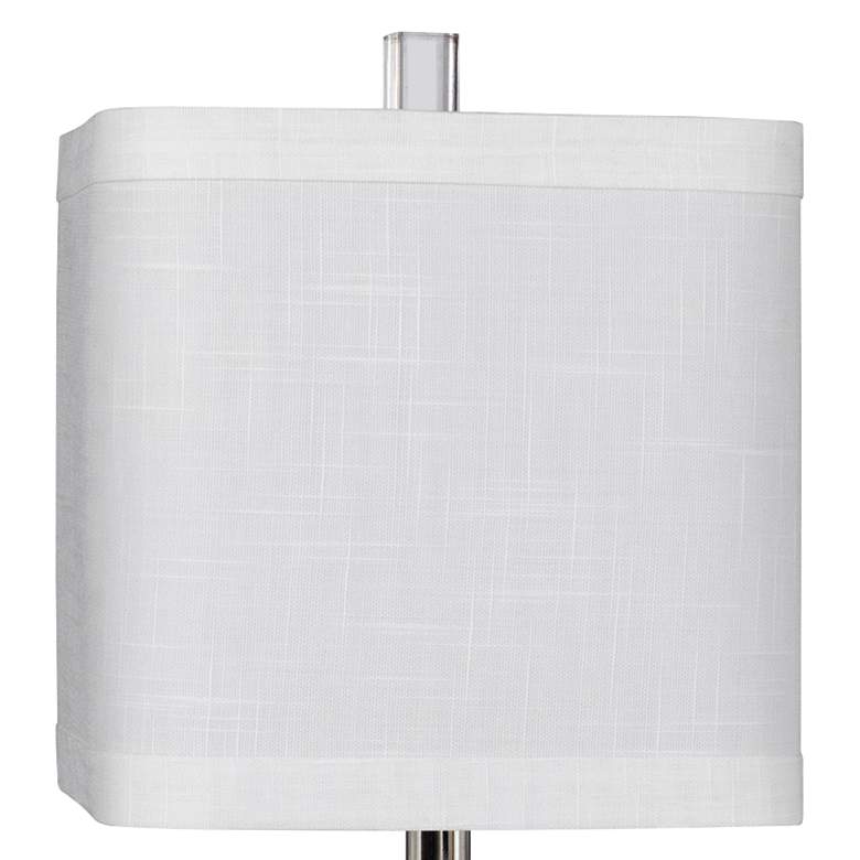 Davie Crystal and Marble Stacked Block Table Lamp Set of 2