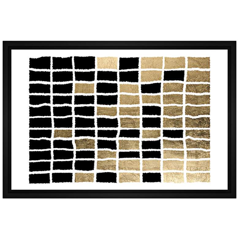 Rectangles Framed Canvas Wall Art