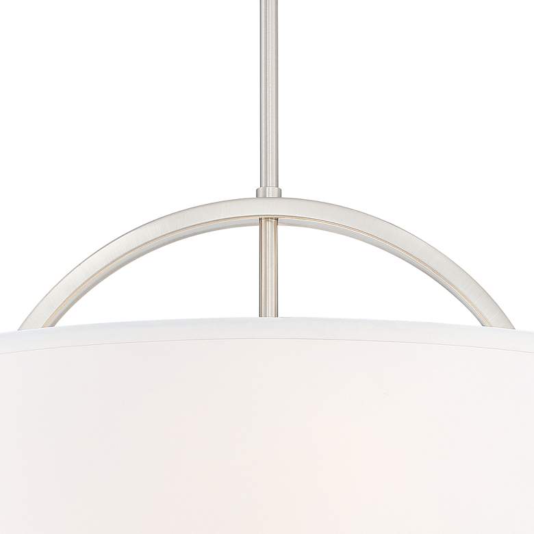 Possini Euro Carina 20" Wide Brushed Nickel Pendant Light