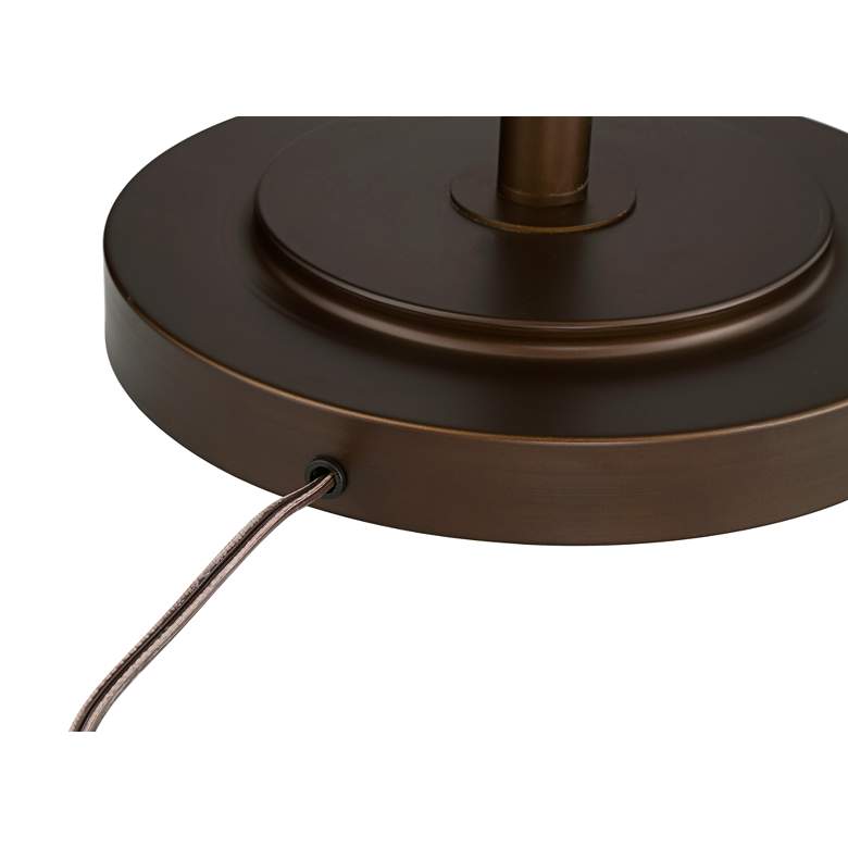 Luz Industrial Bronze Torchiere Floor Lamp