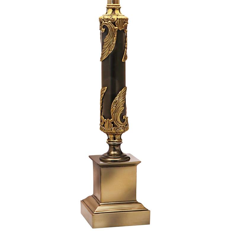 Caroline Burnished Brass and Matte Black Table Lamp