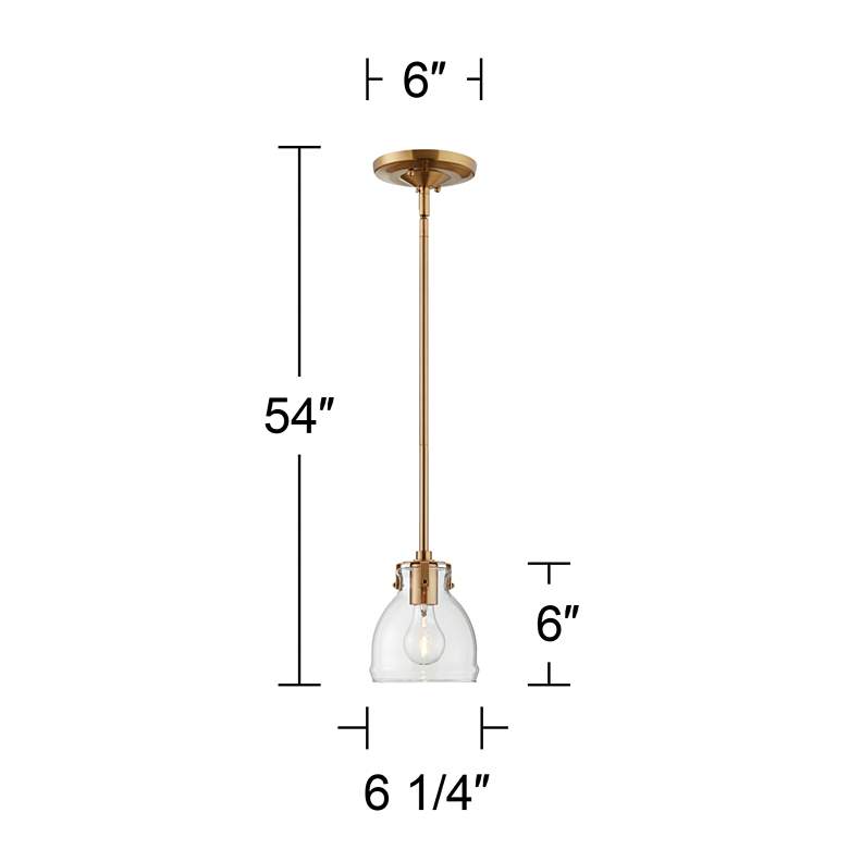 Possini Euro Bellis 6 1/2" Wide Brushed Mini Pendant
