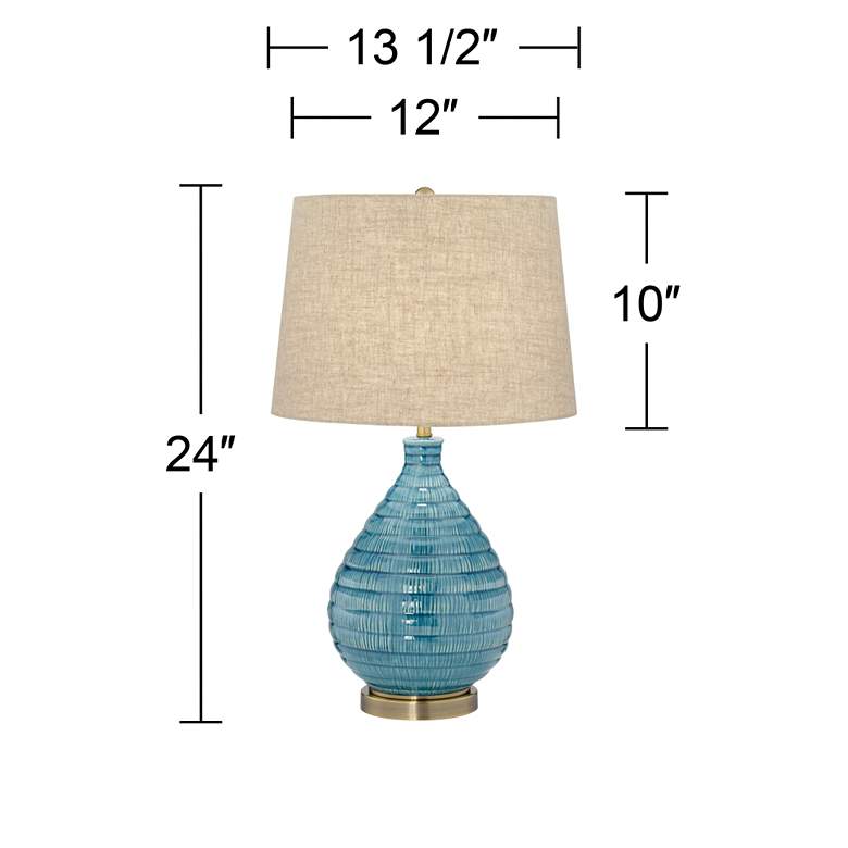Kayley Blue Ceramic Table Lamp