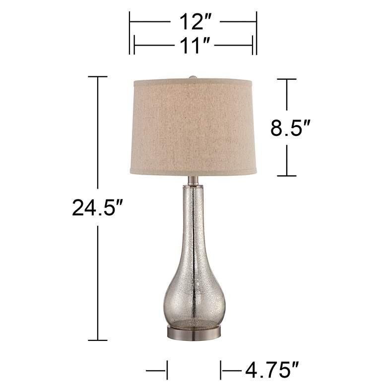 Janna Mercury Glass Gourd Table Lamp