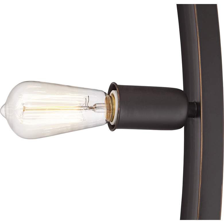 Arcos Bronze Finish 4-Light Modern Arc Floor Lamp