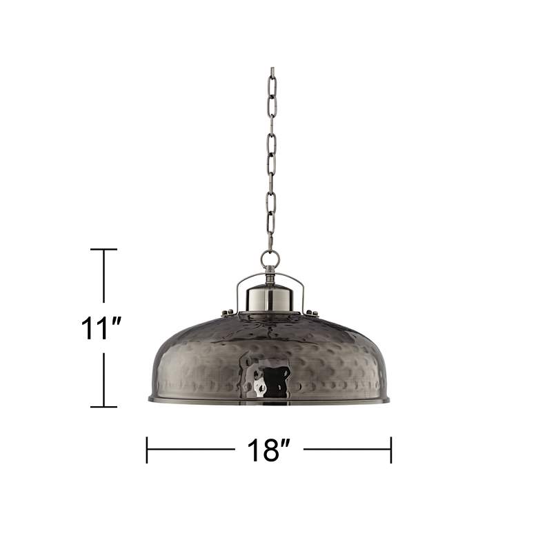 Essex 18" Wide Dyed Nickel Metal Pendant Light