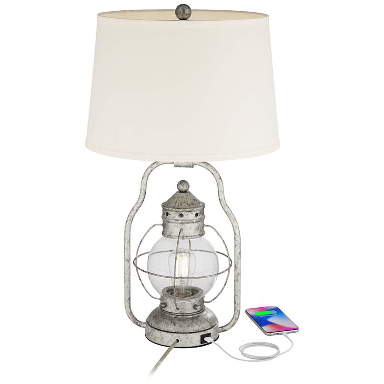 Bodie Lantern Night Light LED Table Lamp with USB Port
