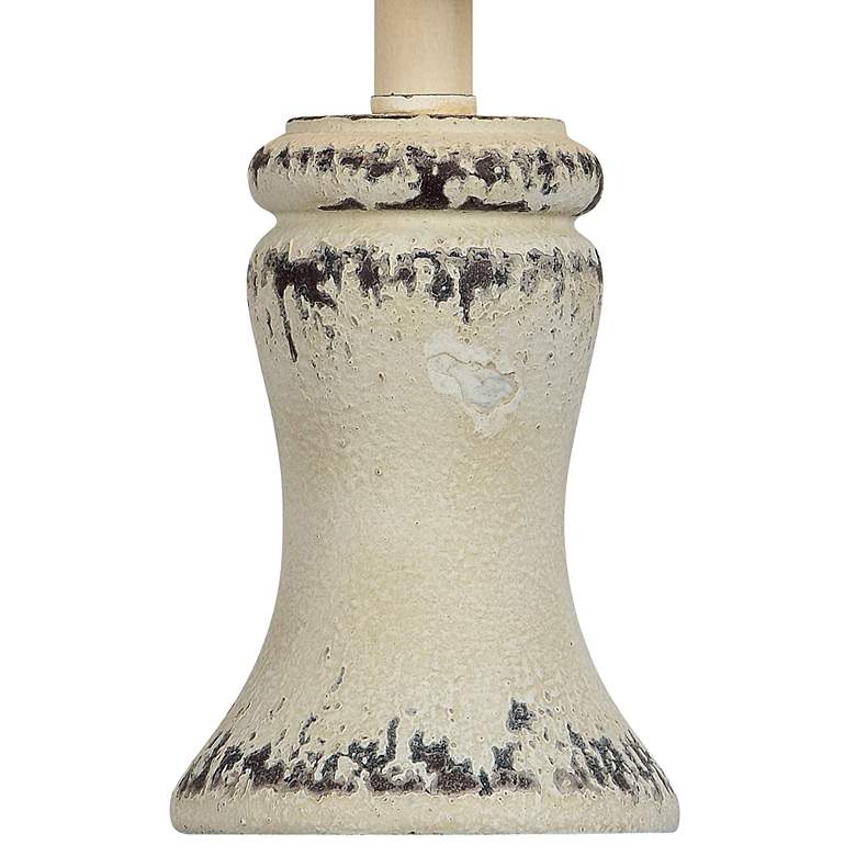 Bellamy 14" High Distressed Cream Accent Table Lamps Set of 2