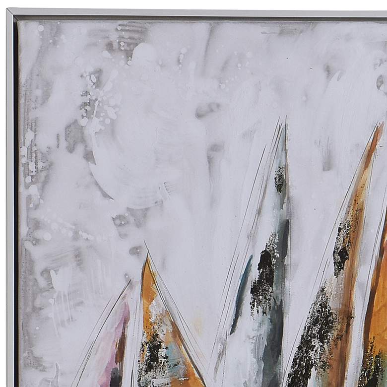 Ophelia Colored Cast 33"H Rectangular Framed Canvas Wall Art