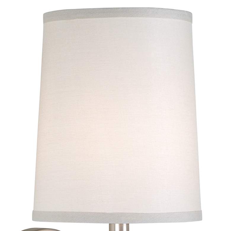 Club Room 22.7" High Brushed Nickel and Wood Direct Wire Wall Light