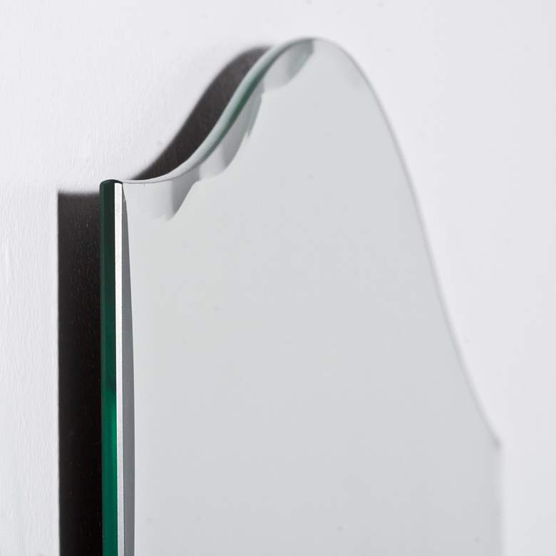 Allison Modern 23 1/2" x 31 1/2" Arched Wall Mirror