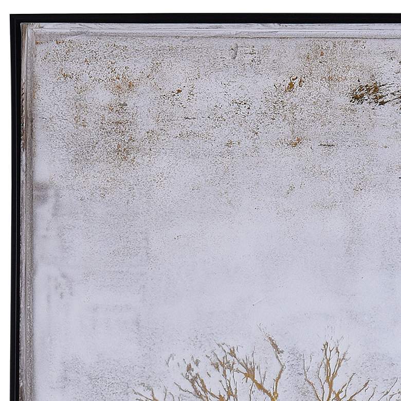 Vera Golden Silhouette 48" High Framed Canvas Wall Art