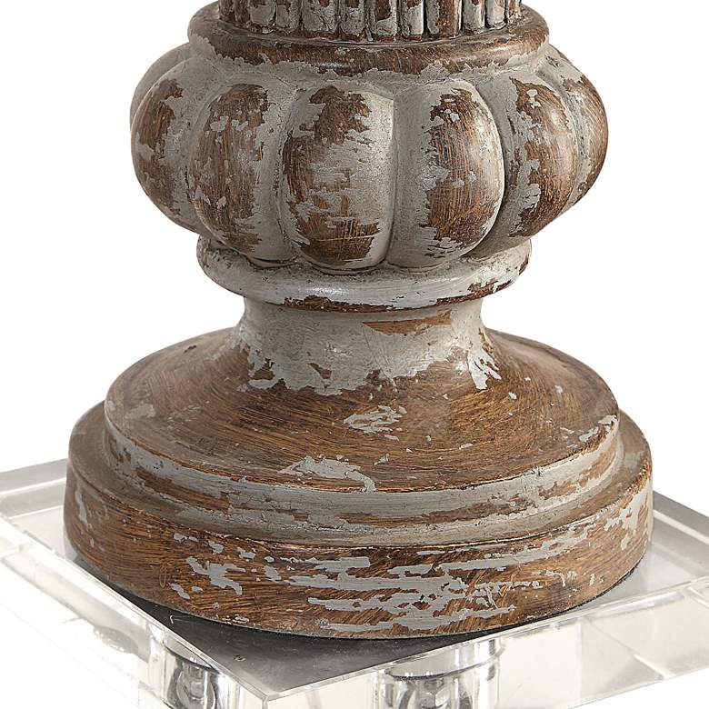 Treneece Aged Pecan with Antique Gray Table Lamp