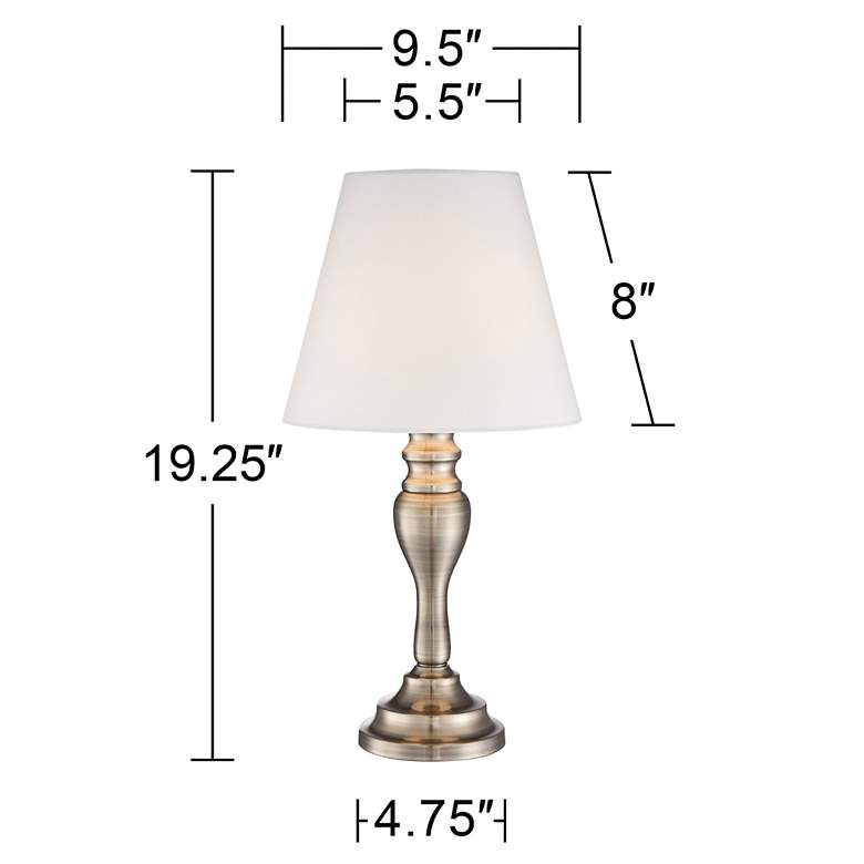 Thom 19 1/4" High Brass Finish Touch On-Off Accent Table Lamp