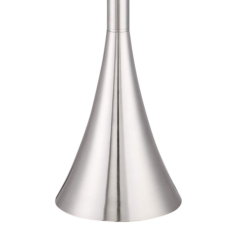 Possini Euro Piazza Brushed Nickel Torchiere Floor Lamp